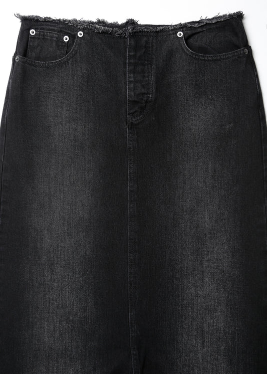 REIGN DENIM SKIRT / BLACK