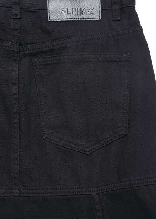 TESSA DENIM SKIRT / BLACK