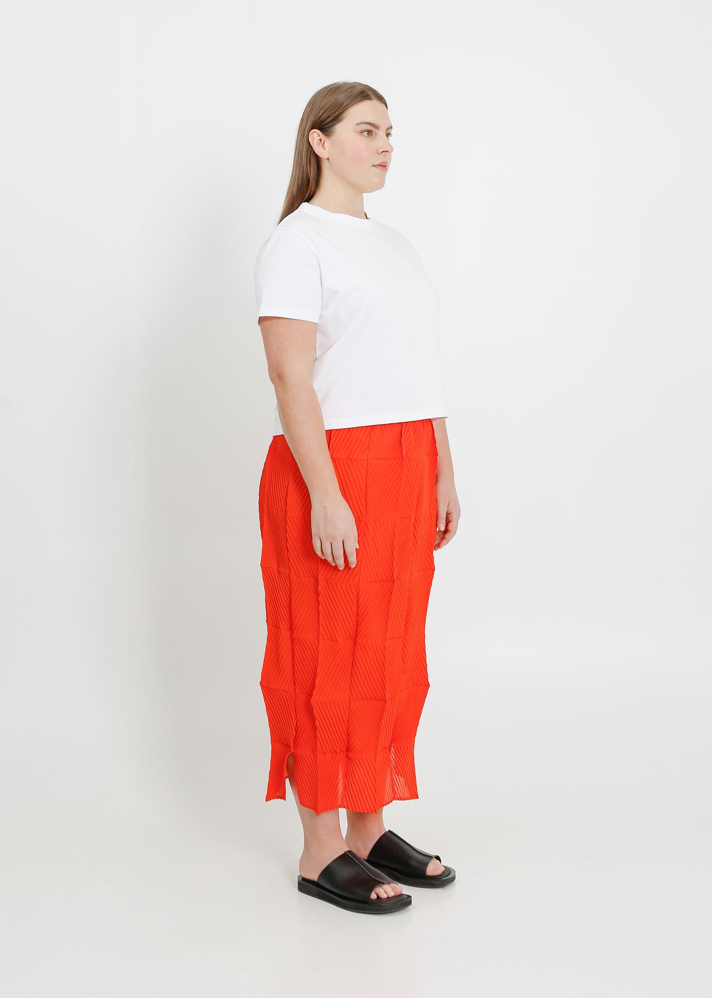 ARBOR PLEAT SKIRT / POPPY