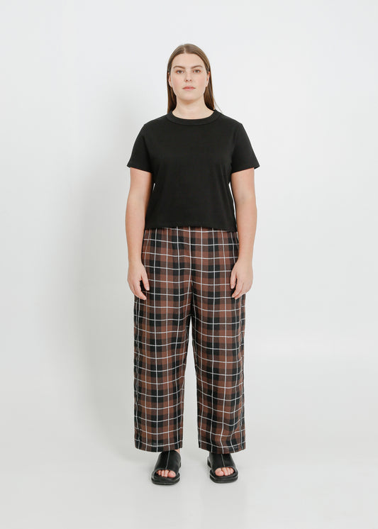 COOPER PANT / CHOCOLATE-BLACK-WHITE