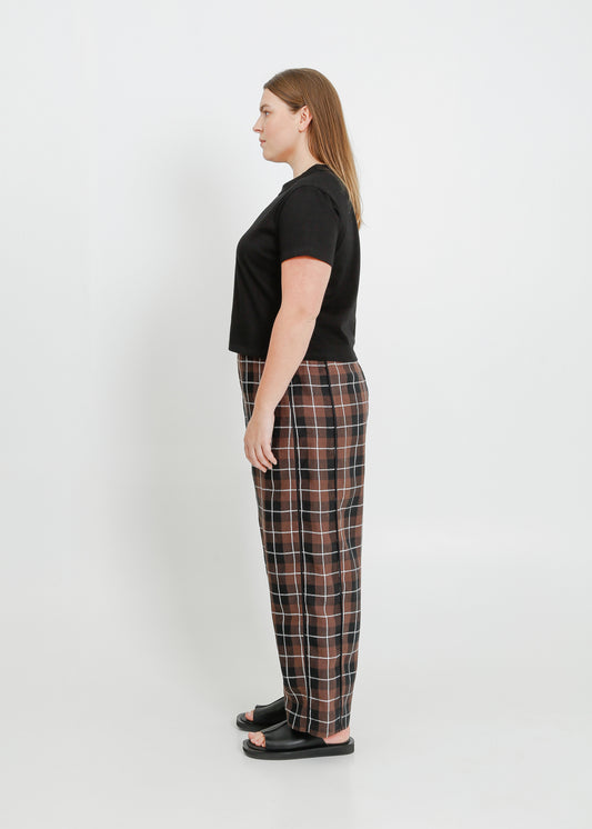 COOPER PANT / CHOCOLATE-BLACK-WHITE