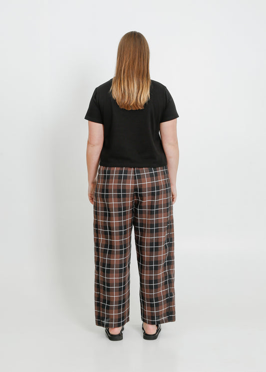 COOPER PANT / CHOCOLATE-BLACK-WHITE