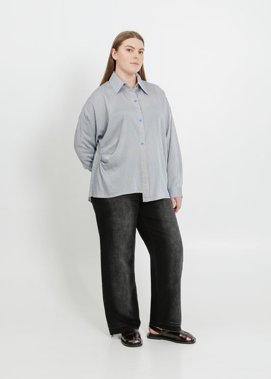 FIFER SHIRT / BLUE-YELLOW STRIPE