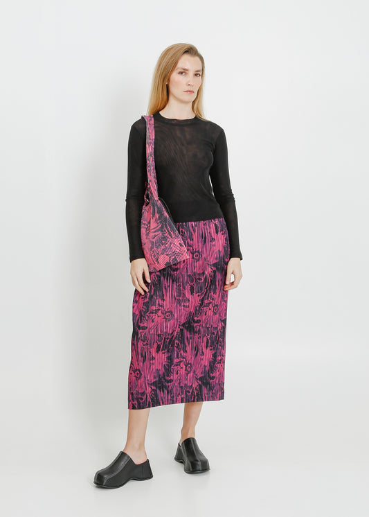 OPAL SKIRT / MAGENTA-BLACK