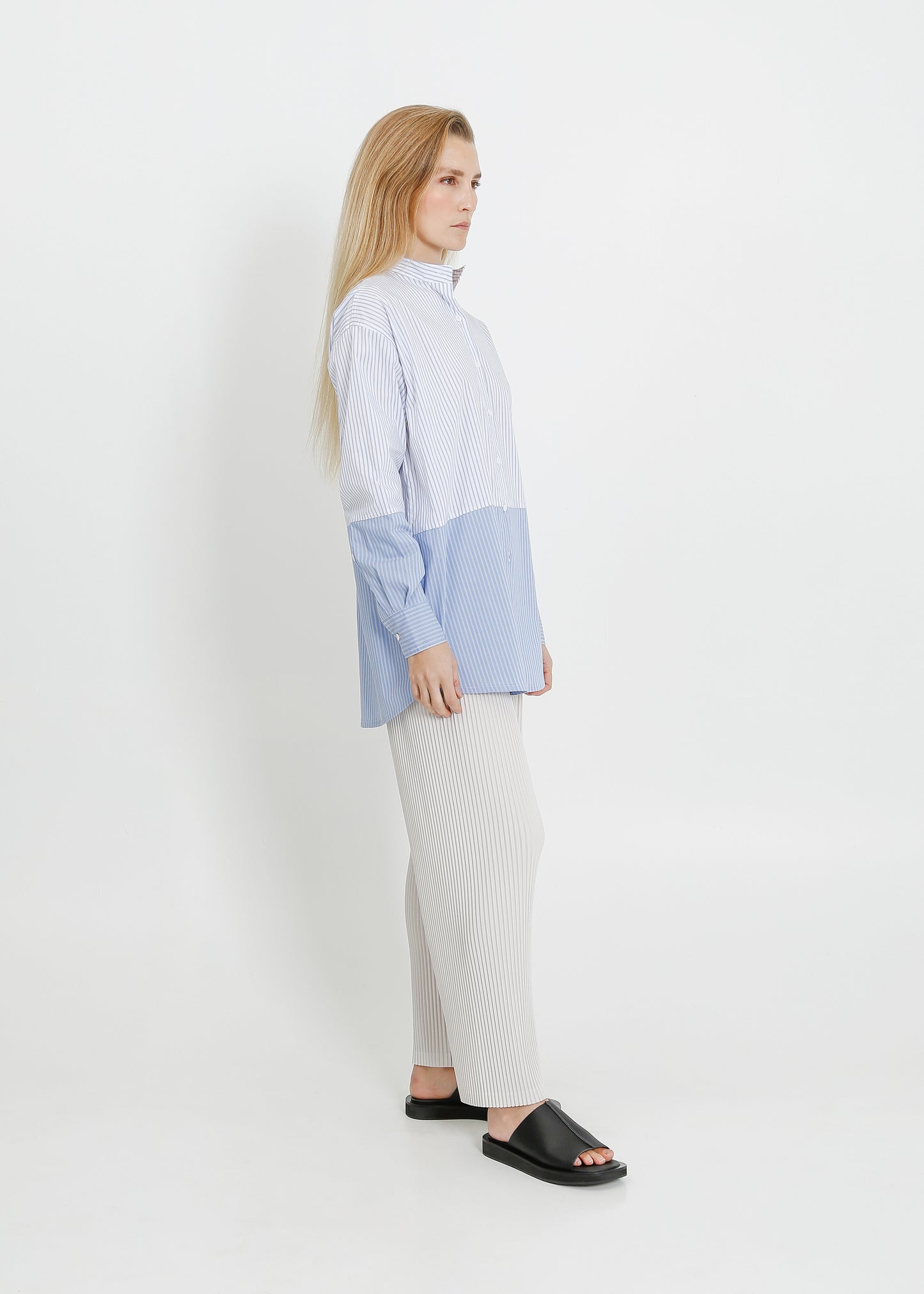 AZARI SHIRT / BLUE-WHITE