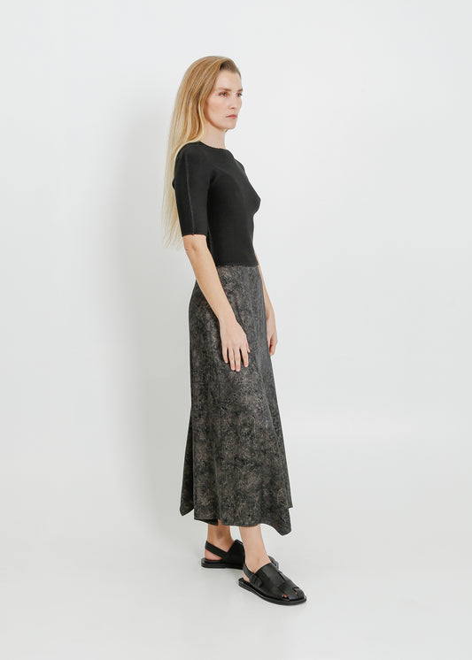 VALENCIA SKIRT / BLACK-BONE