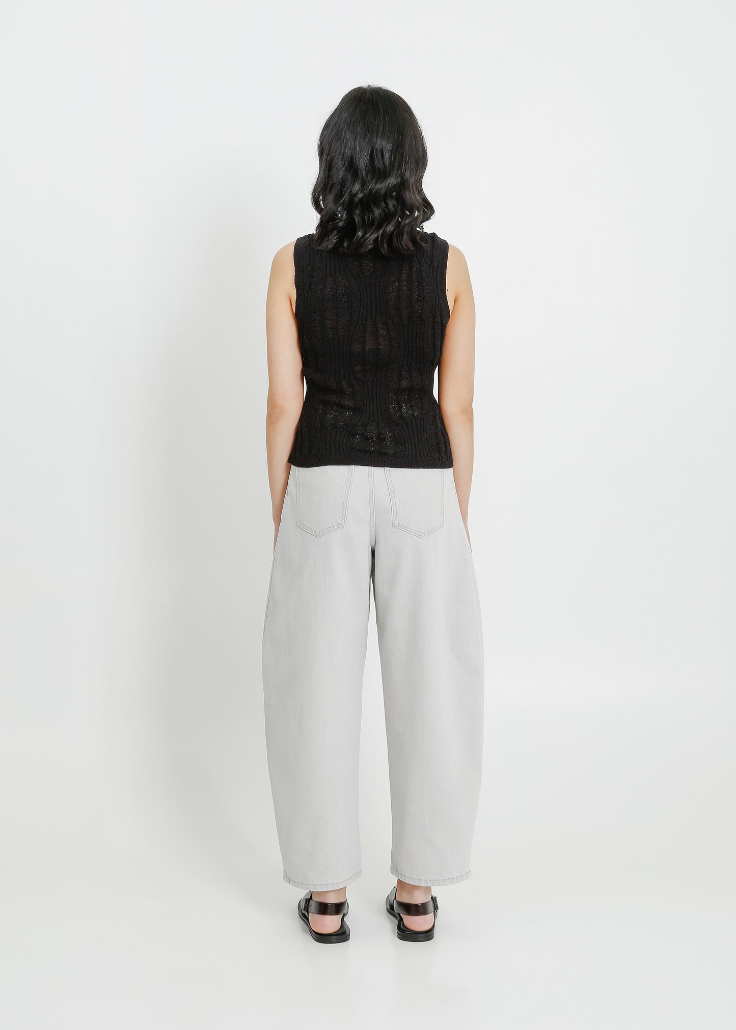 SACHA KNIT TANK / BLACK