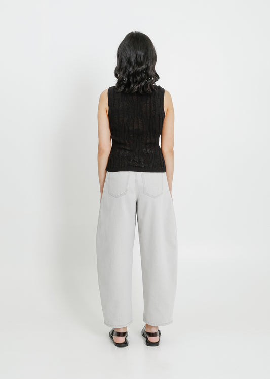 SACHA KNIT TANK / BLACK