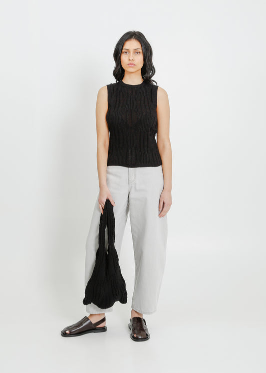 SACHA KNIT TANK / BLACK