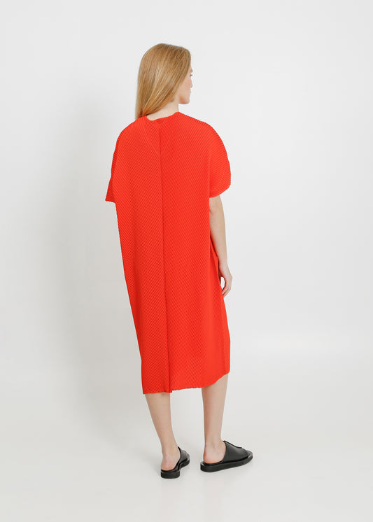 ALASKA PLEAT DRESS / POPPY