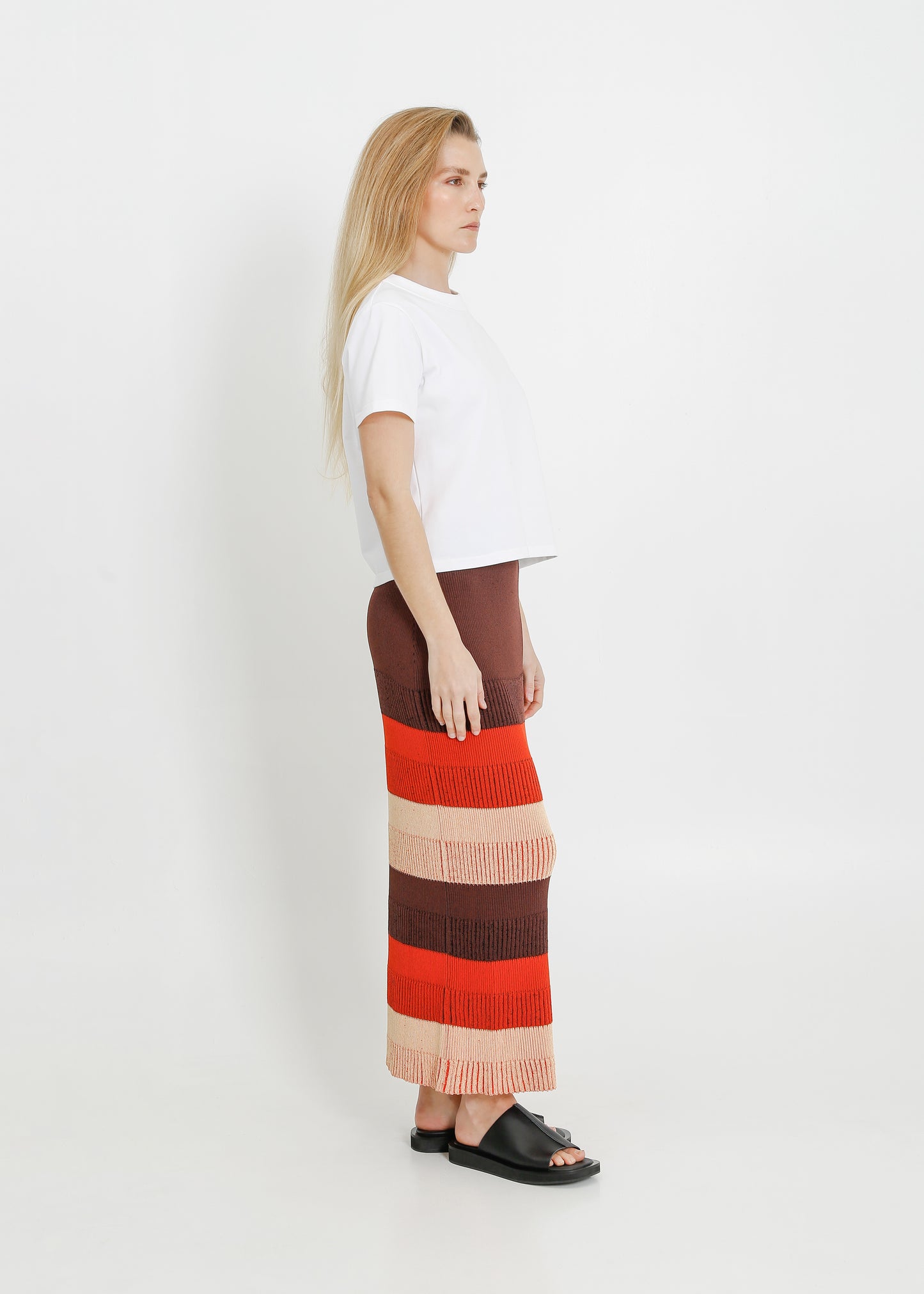 MARS KNIT SKIRT / POPPY-CHOCOLATE-LEMONADE