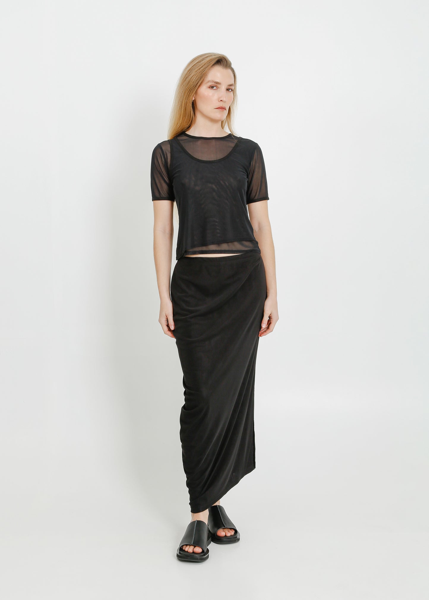 AMIRI TUBE SKIRT / BLACK