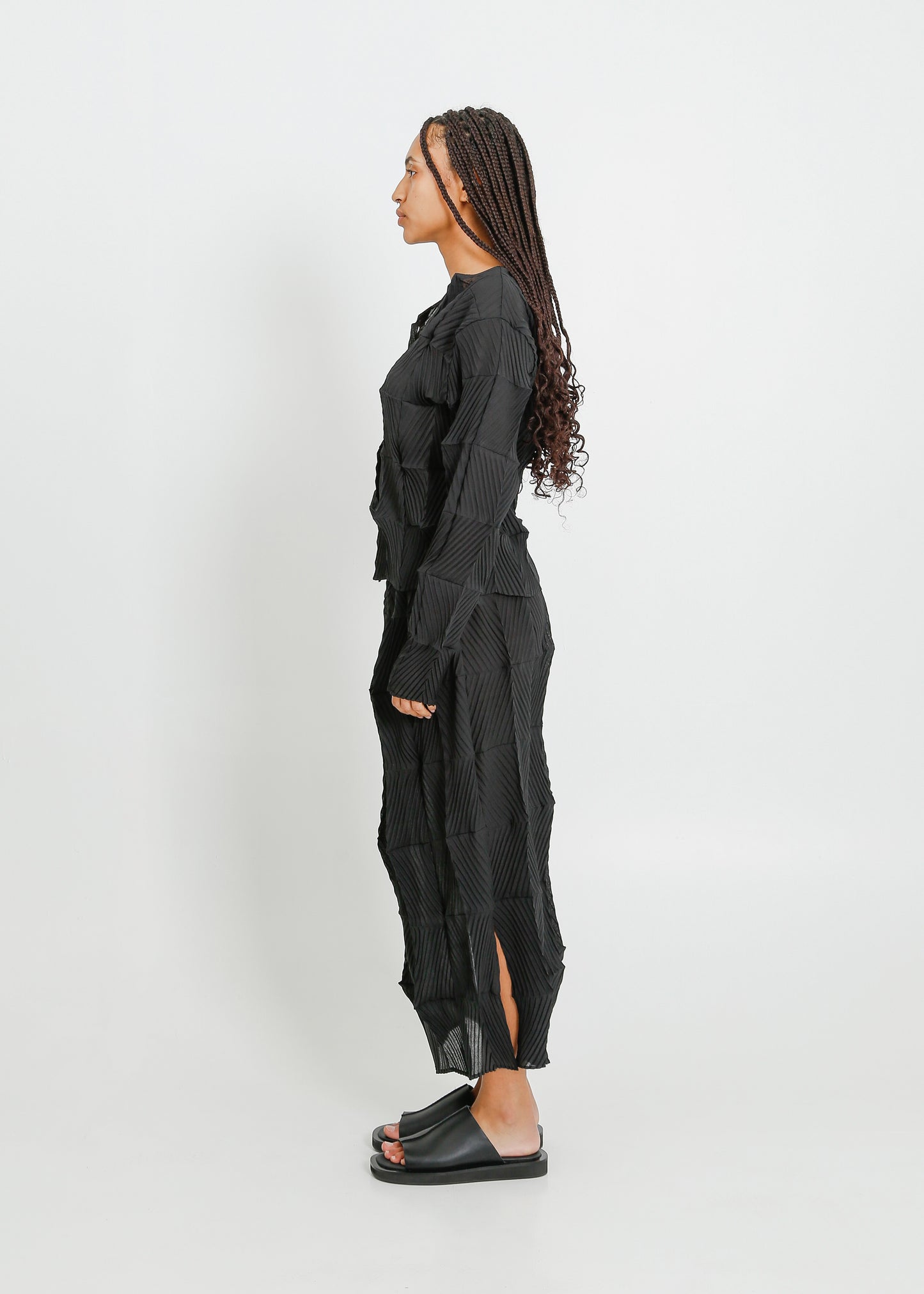 ARBOR PLEAT SKIRT / BLACK