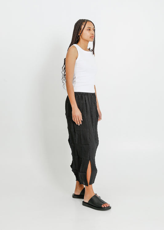 ARBOR PLEAT SKIRT / BLACK