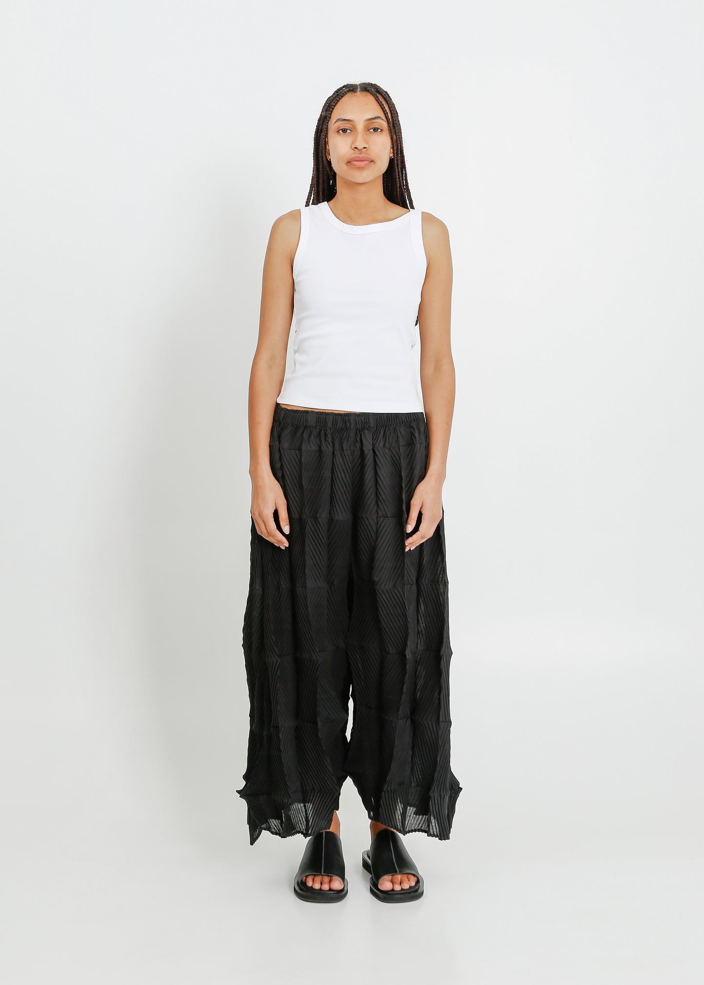 ATLEY PLEAT CULOTTE  / BLACK