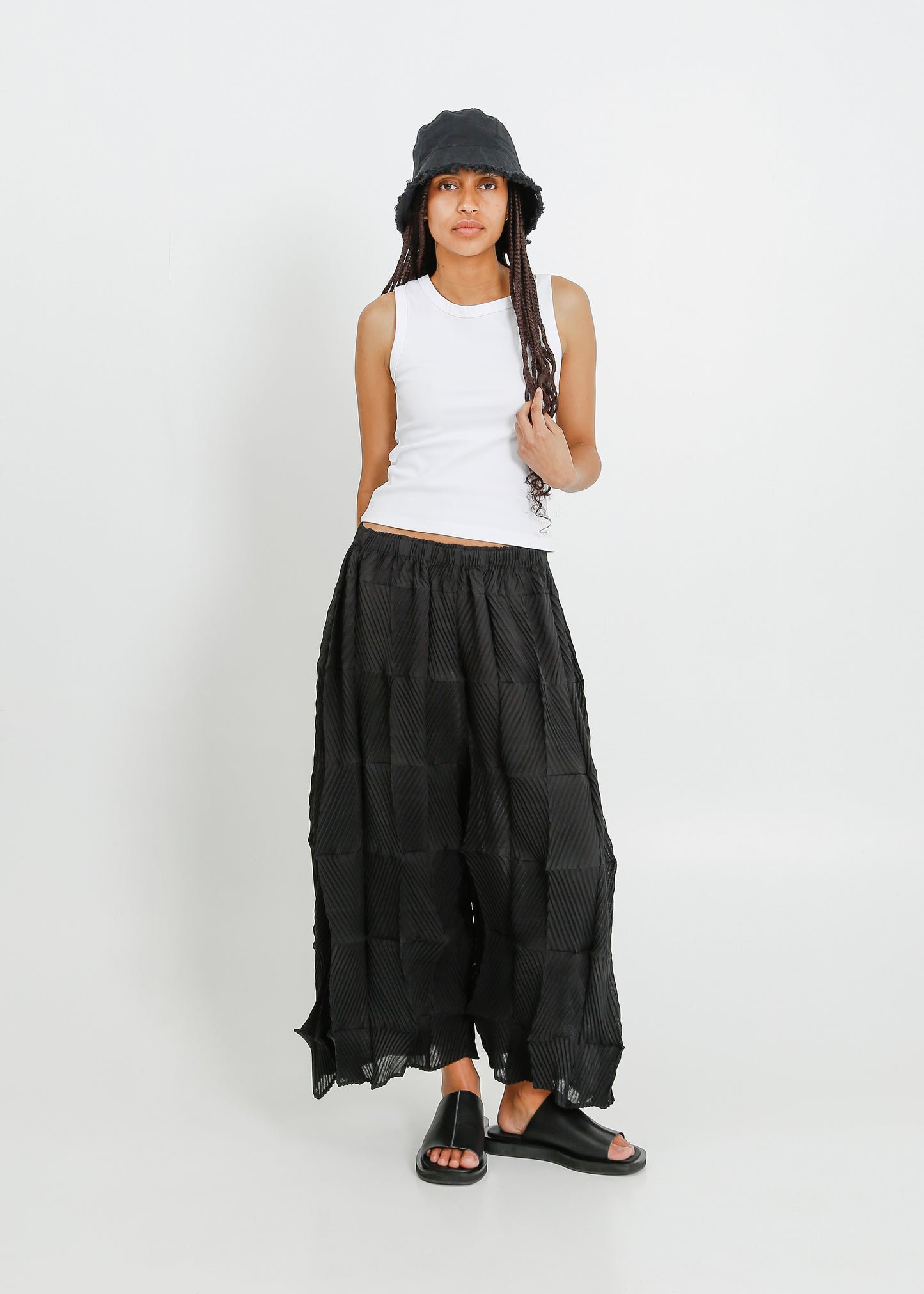 ATLEY PLEAT CULOTTE  / BLACK