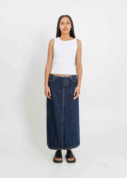 REIGN DENIM SKIRT / INDIGO