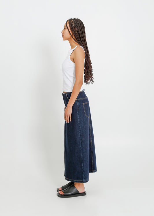 REIGN DENIM SKIRT / INDIGO