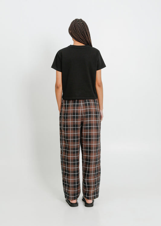 COOPER PANT / CHOCOLATE-BLACK-WHITE