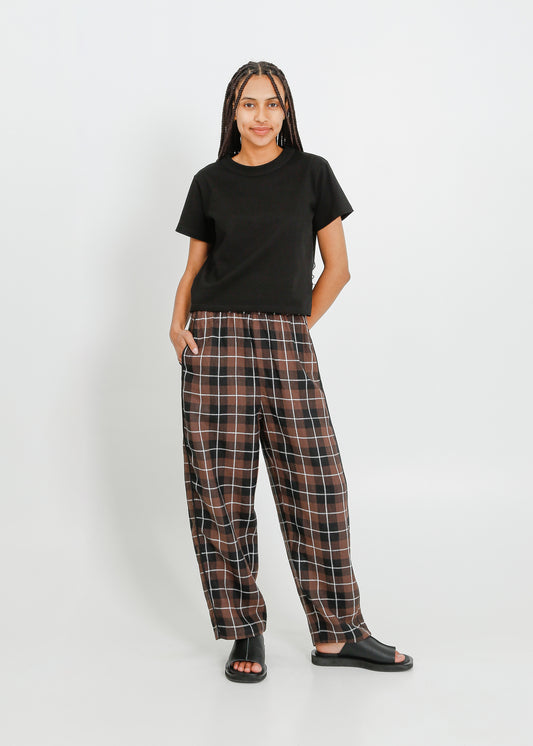 COOPER PANT / CHOCOLATE-BLACK-WHITE