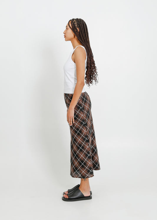 GEORGIA SKIRT / CHOCOLATE-BLACK-WHITE