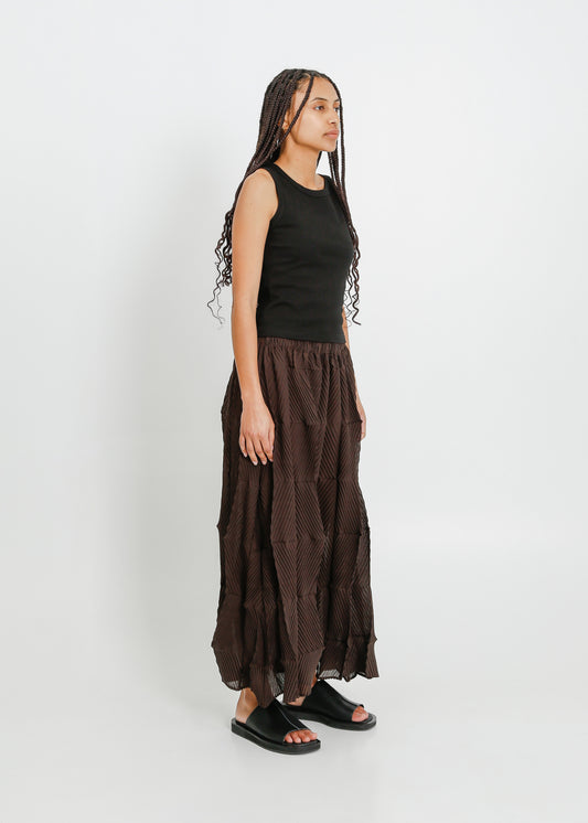 ATLEY PLEAT CULOTTE  / CHOCOLATE