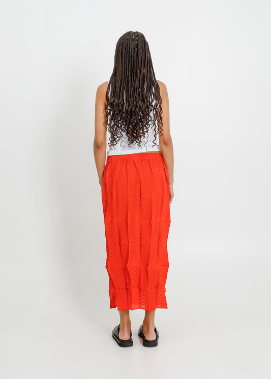 ARBOR PLEAT SKIRT / POPPY