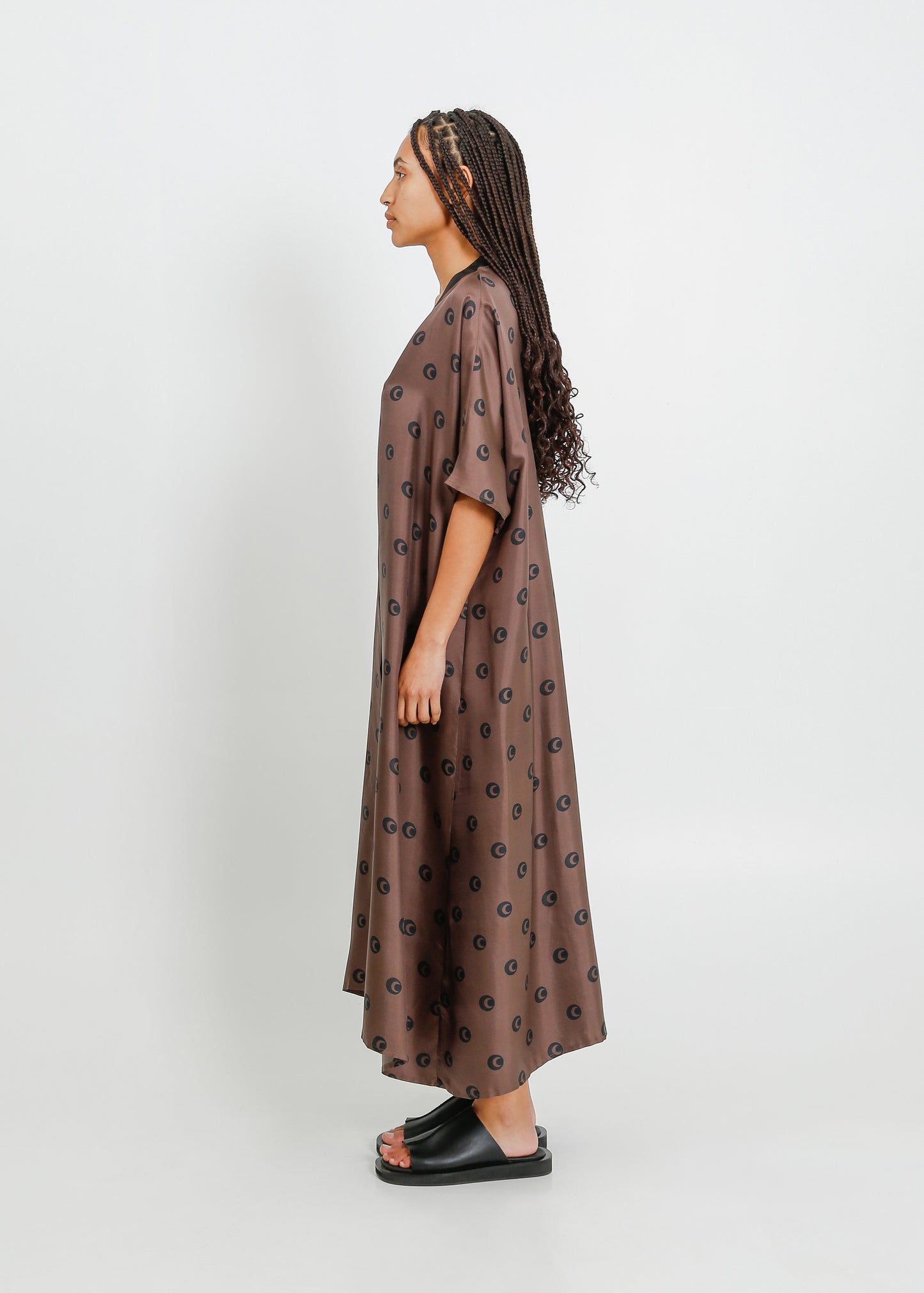 ALEXIS DRESS / MOCHA-BLACK