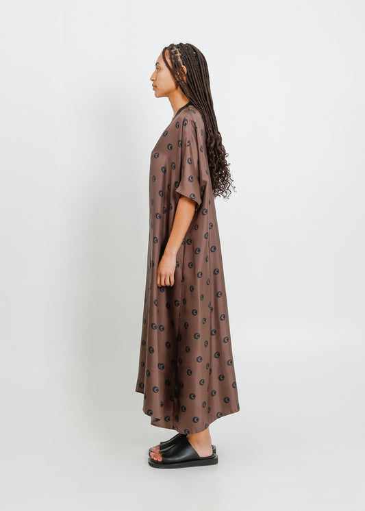 ALEXIS DRESS / MOCHA-BLACK