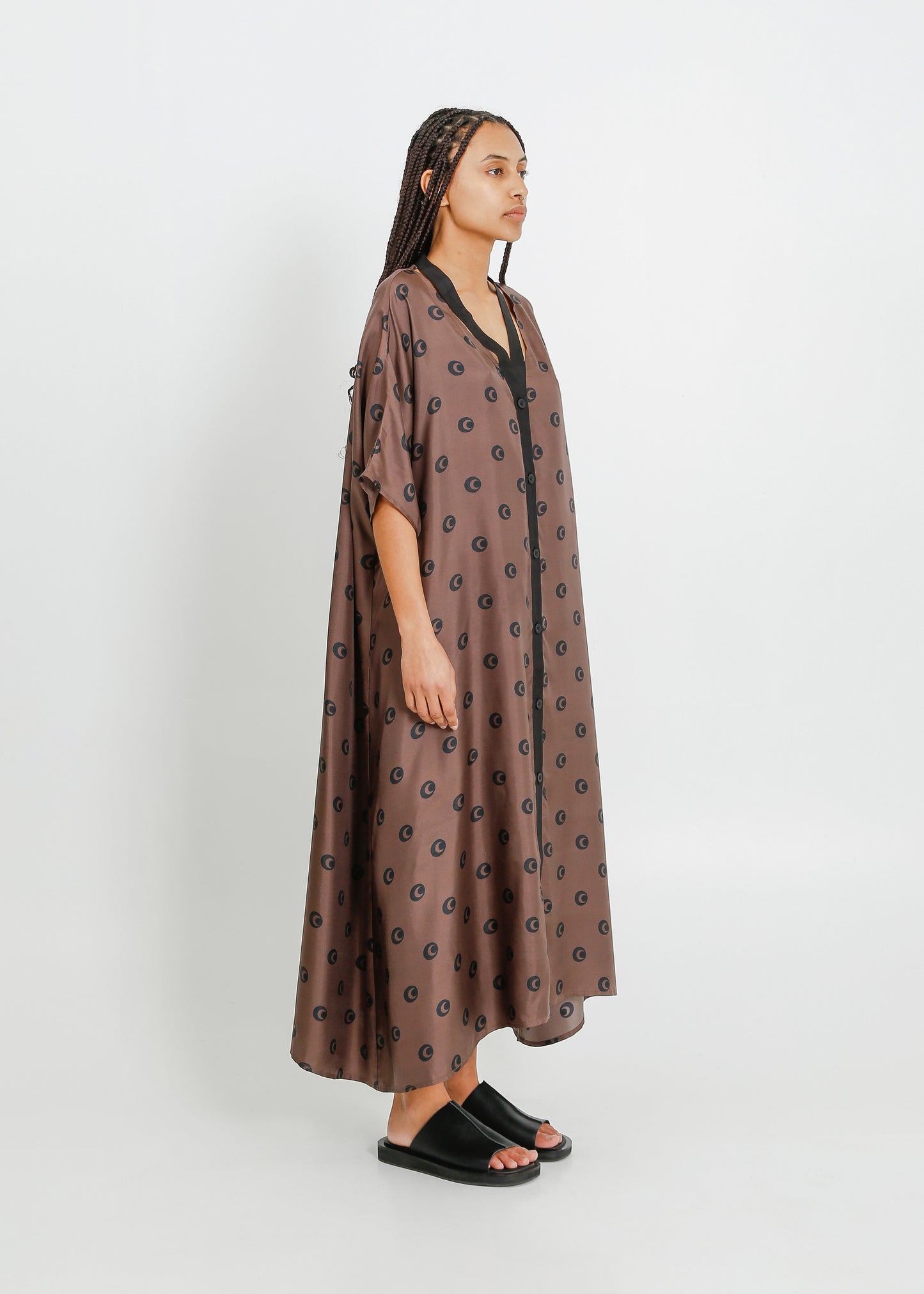 ALEXIS DRESS / MOCHA-BLACK