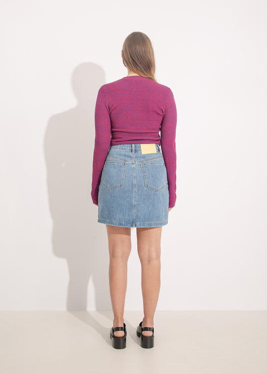 S24 | VIVIAN MINI SKIRT / BLUE