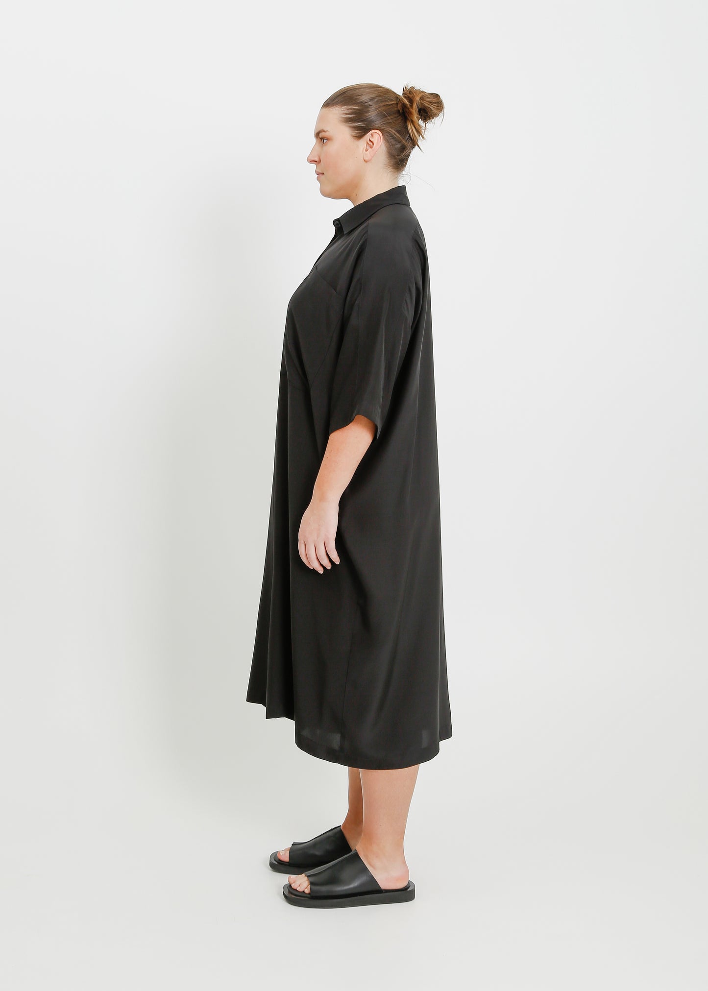 LYRIC SHIRT DRESS / ONYX