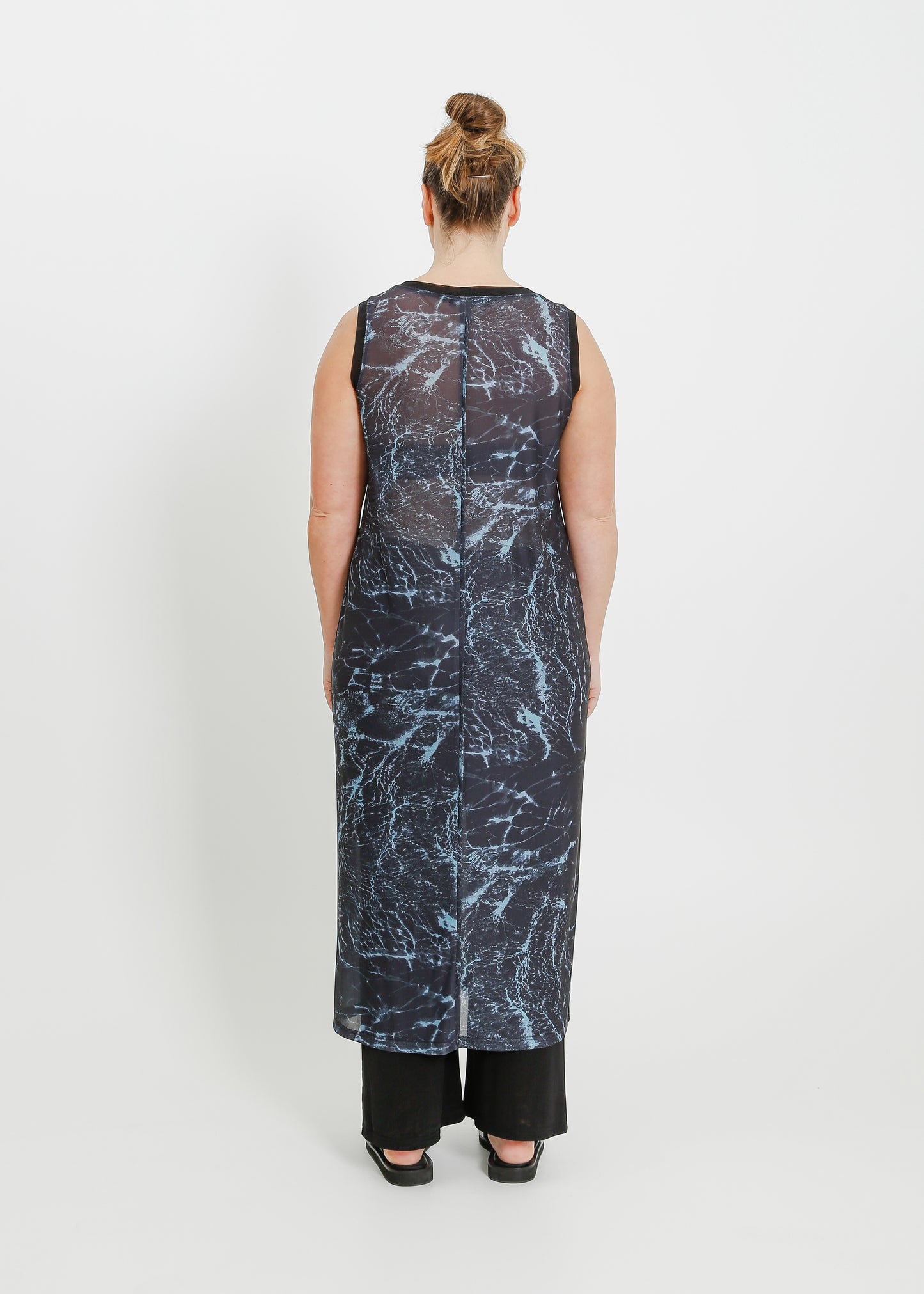 PALMER TANK DRESS / BLACK WATER