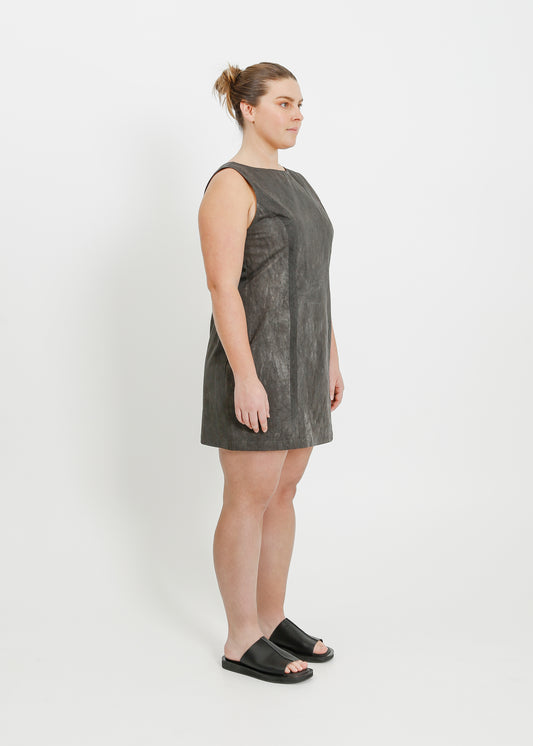 REGINA DRESS  / CHARCOAL