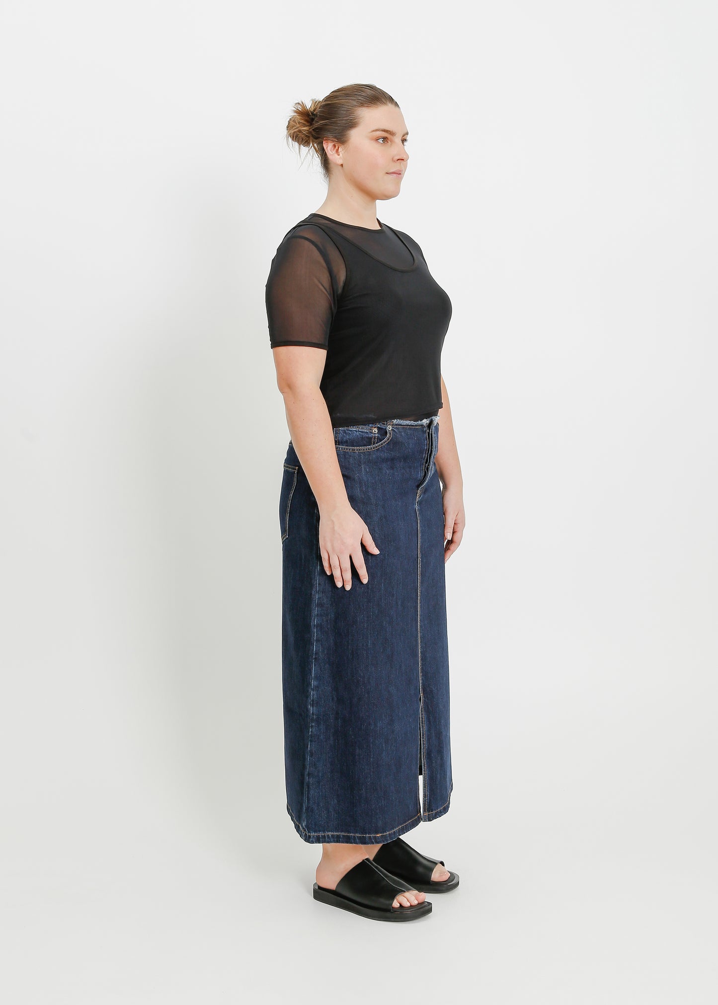 REIGN DENIM SKIRT / INDIGO