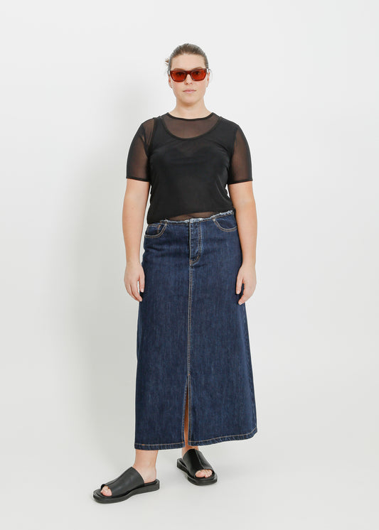 REIGN DENIM SKIRT / INDIGO