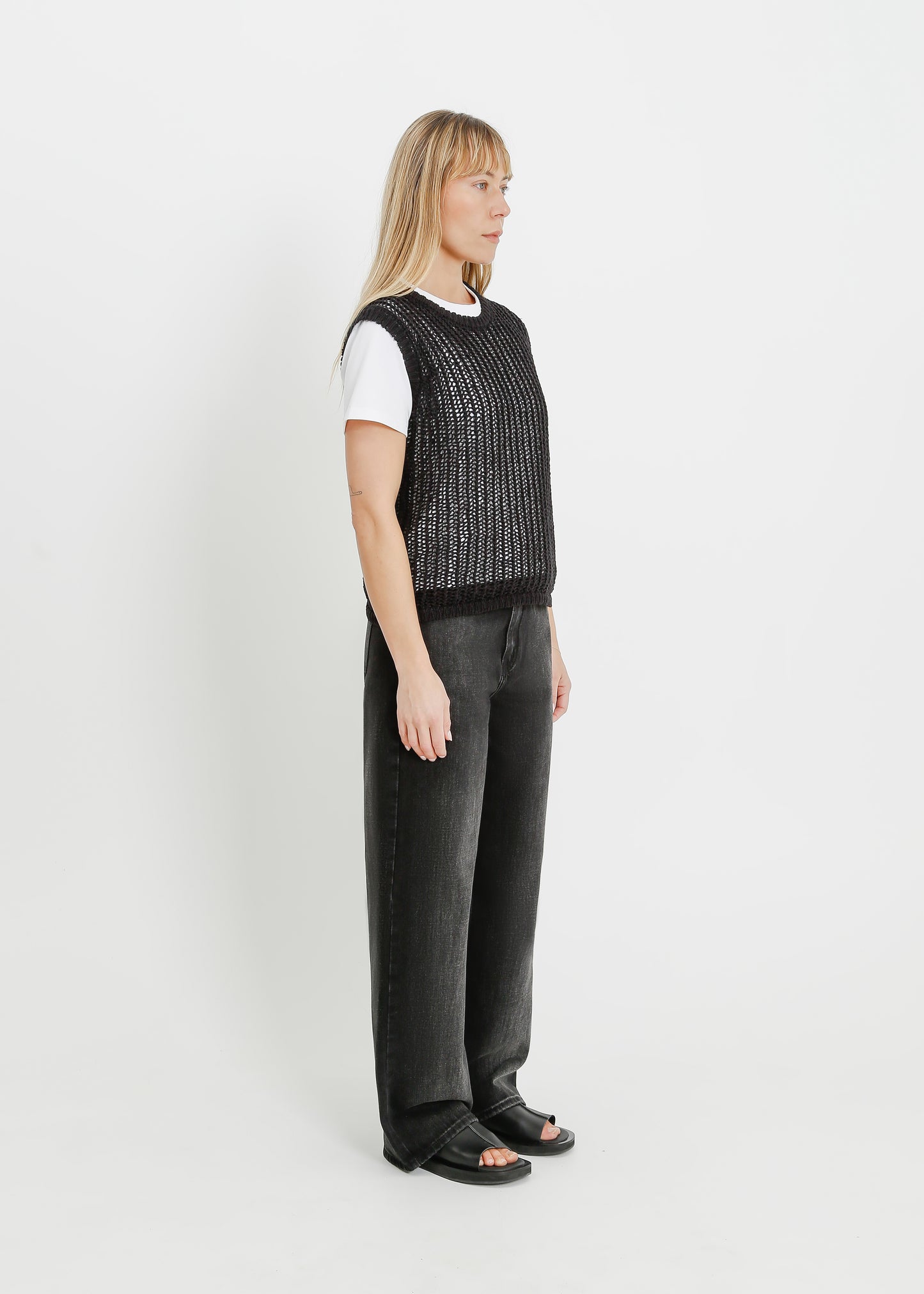 JAGGER KNIT TANK / BLACK