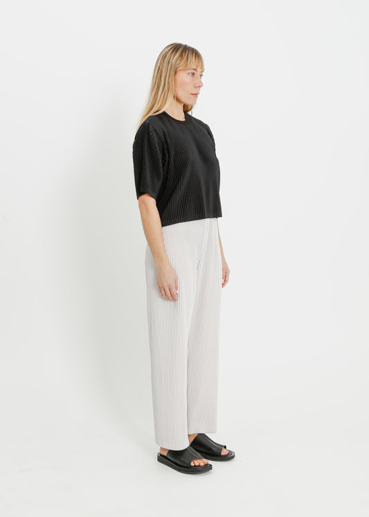 CHANDLER PLEAT TEE / BLACK