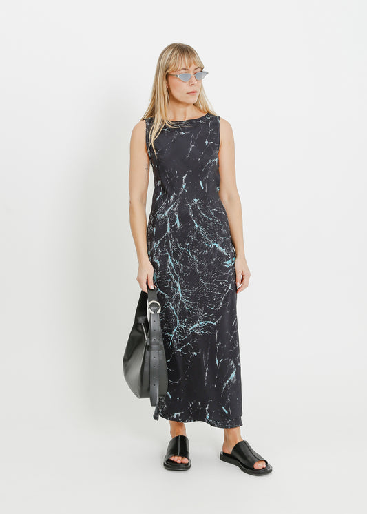 LAYNE DRESS / BLACK WATER