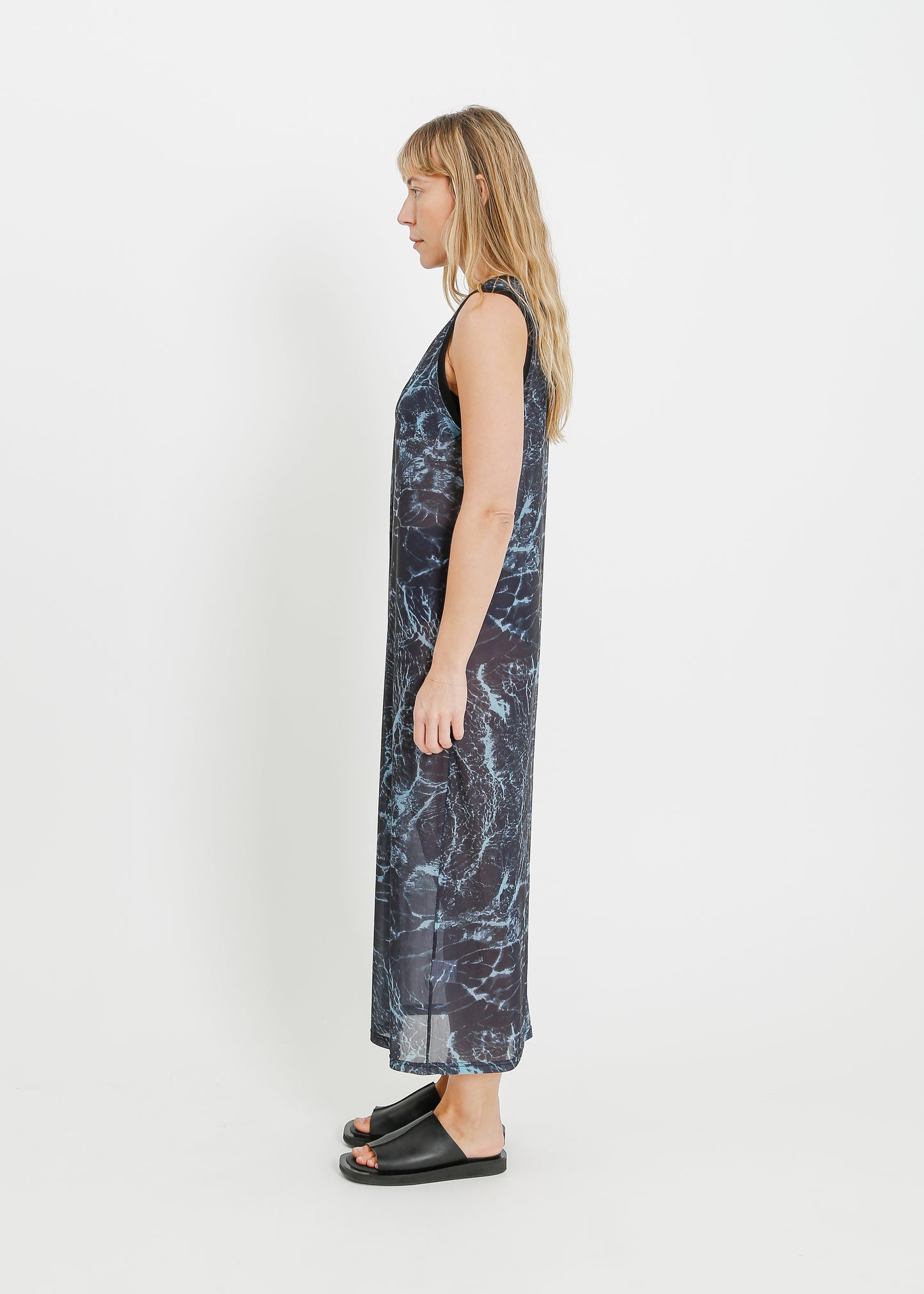 PALMER TANK DRESS / BLACK WATER