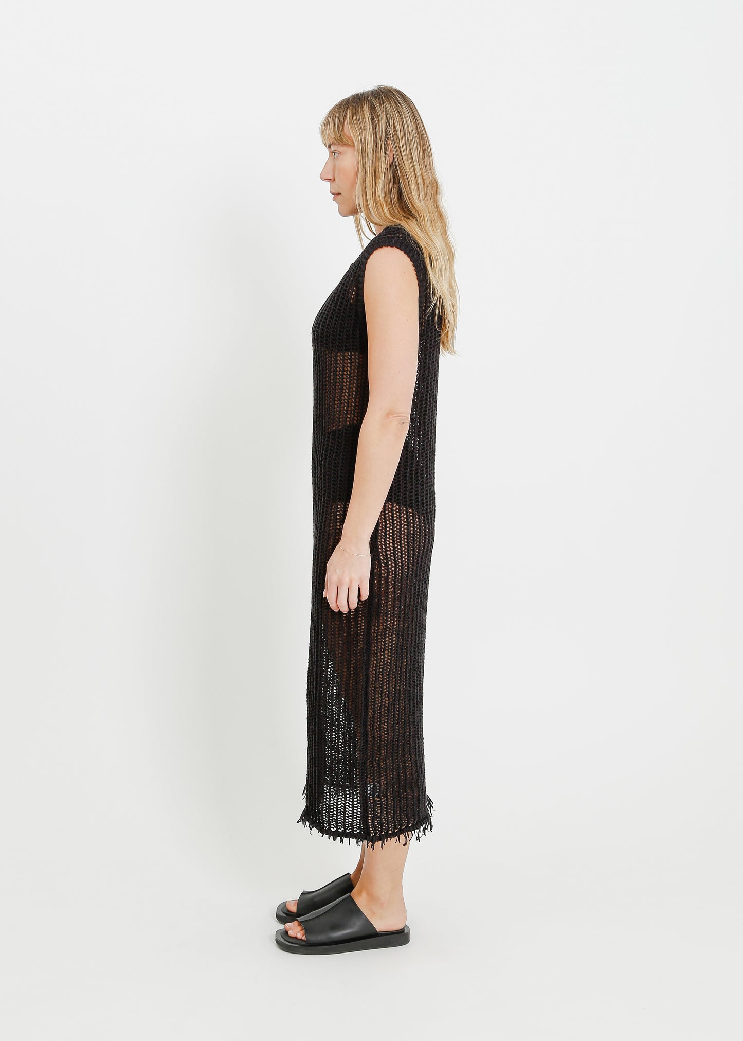 TEGAN KNIT DRESS / BLACK