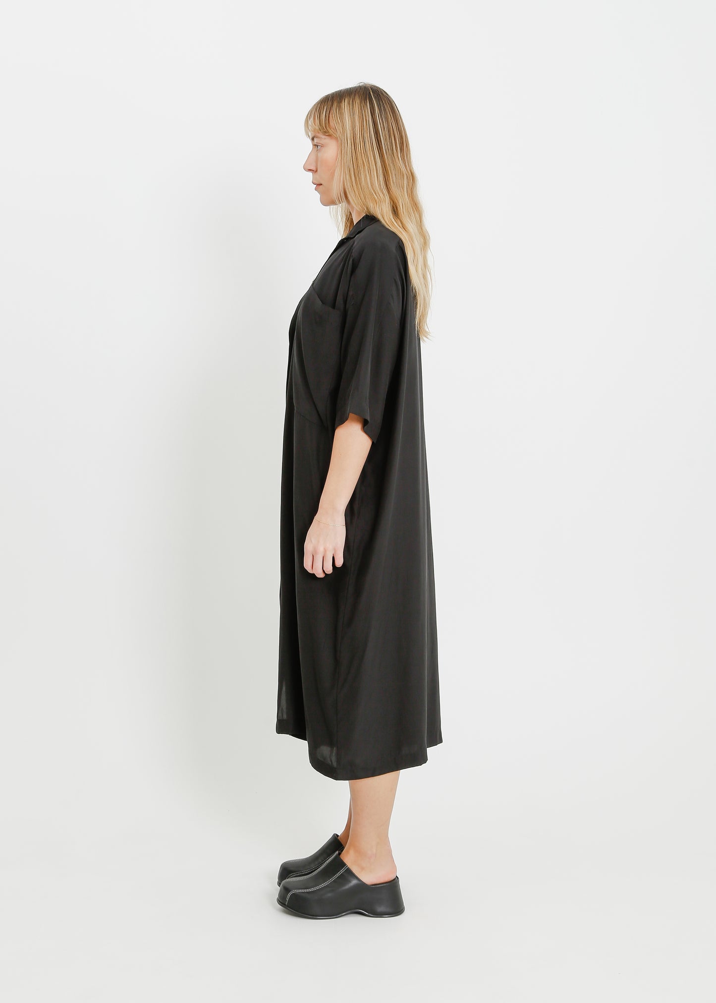 LYRIC SHIRT DRESS / ONYX