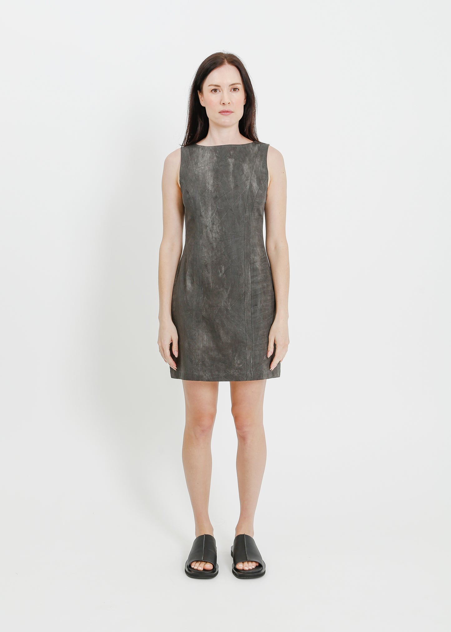 REGINA DRESS  / CHARCOAL