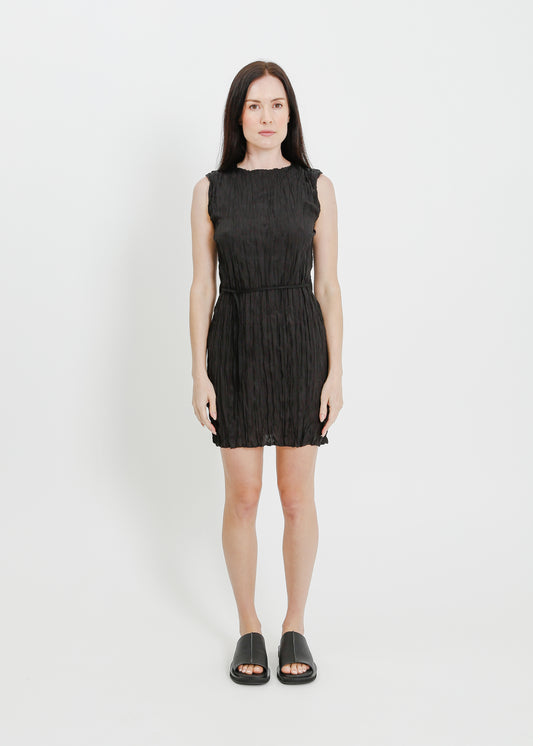 JOSS PLEAT DRESS / BLACK