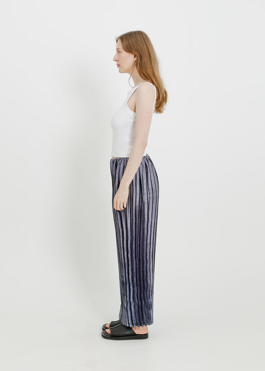 SHAY PLEAT PANT / BLACK-NAVY