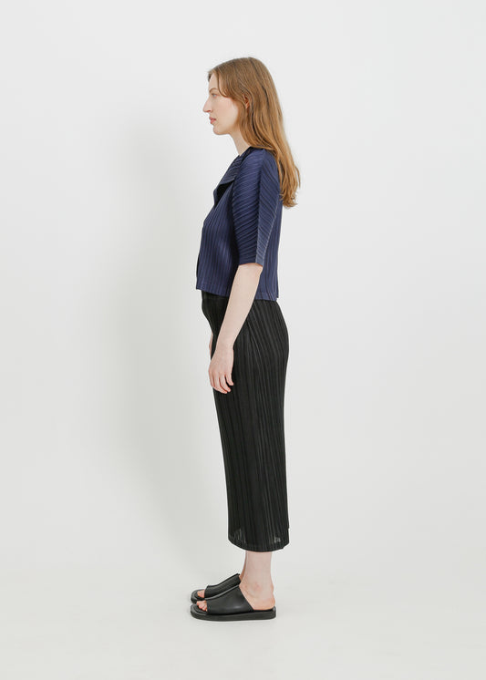 MARGOT PLEAT JACKET / NAVY