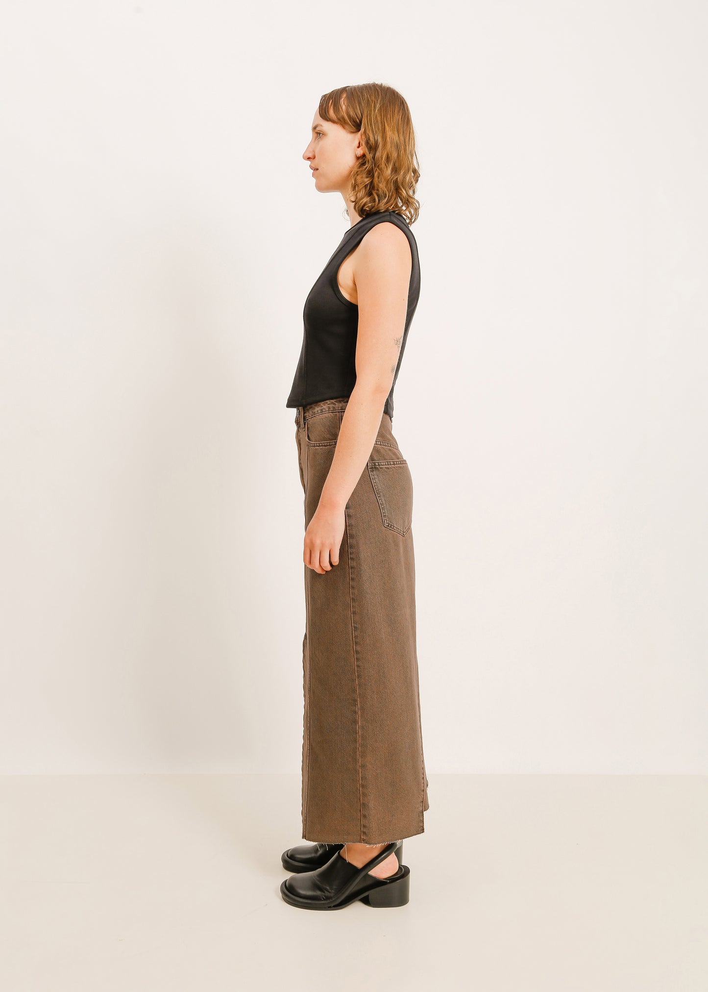 W24 | JETT DENIM SKIRT / MOCHA WASH