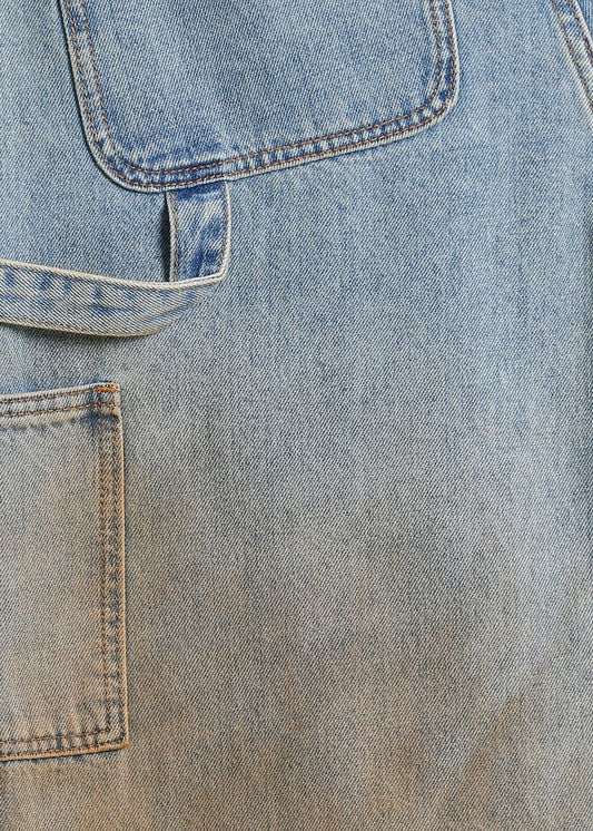 INDIANA JEAN / LIGHT INDIGO-RUST OMBRAY