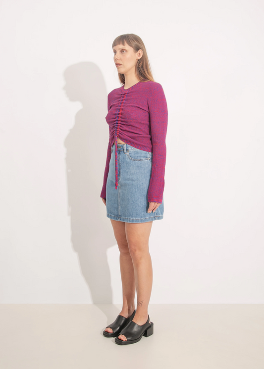 S24 | VIVIAN MINI SKIRT / BLUE